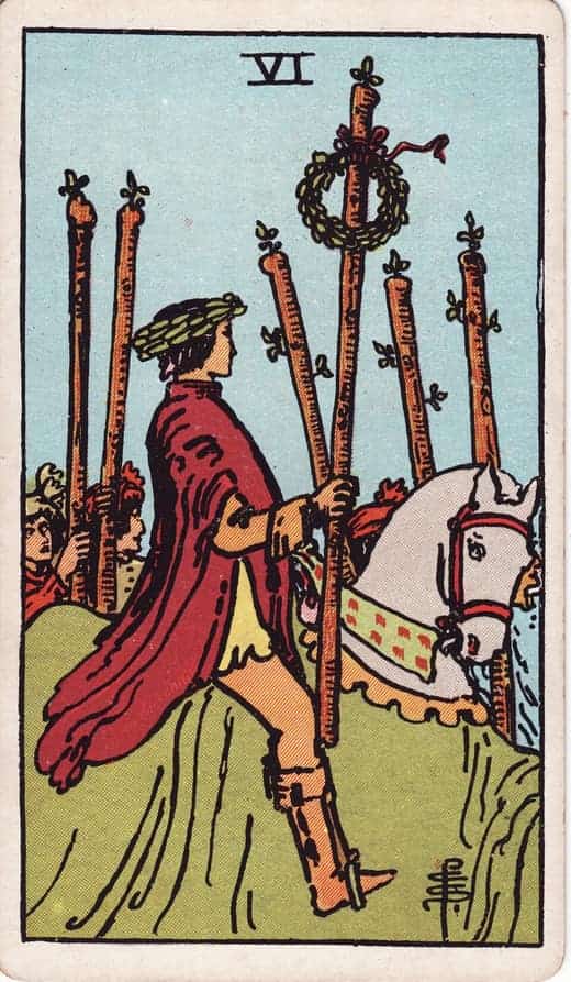 완드 6 (Six of Wands)