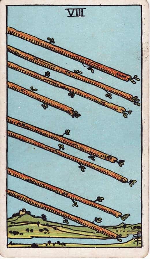 완드 8 (Eight of Wands)