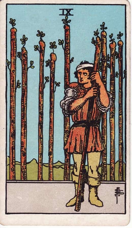 완드 9 (Nine of Wands)