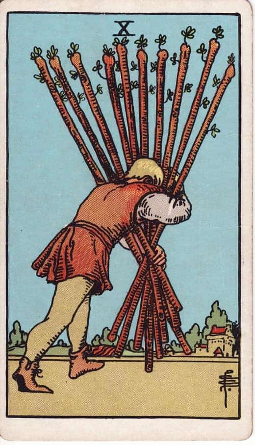 완드 10 (Ten of Wands)