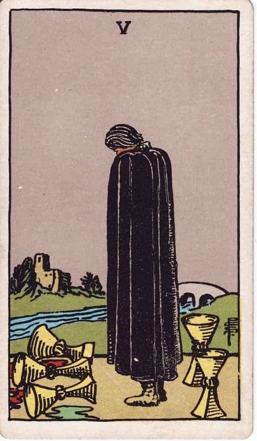 컵 5 (Five of Cups)