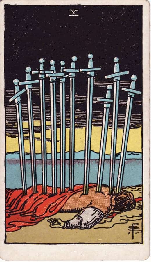 소드 10 (Ten of Swords)