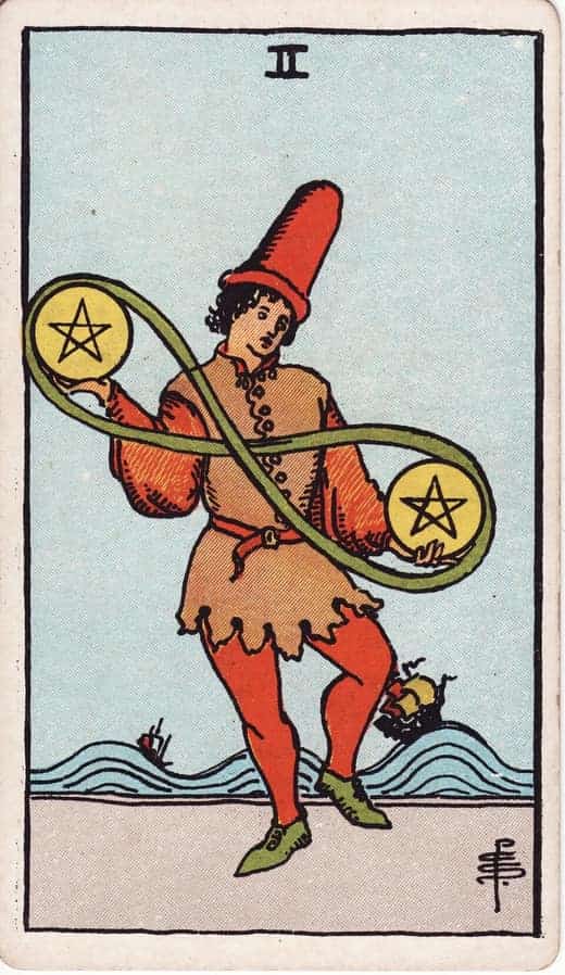펜타클 2 (Two of Pentacles)