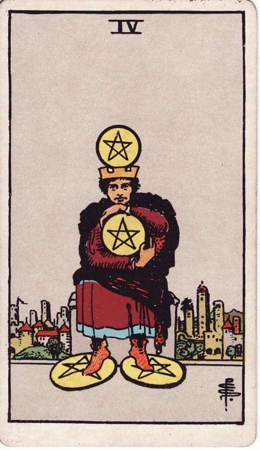 펜타클 4 (Four of Pentacles)