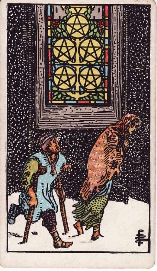 펜타클 5 (Five of Pentacles)