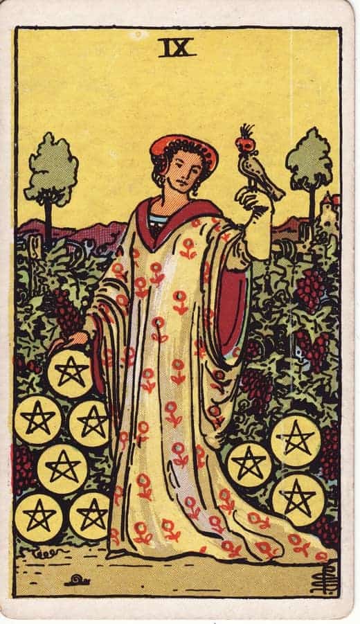 펜타클 9 (Nine of Pentacles)