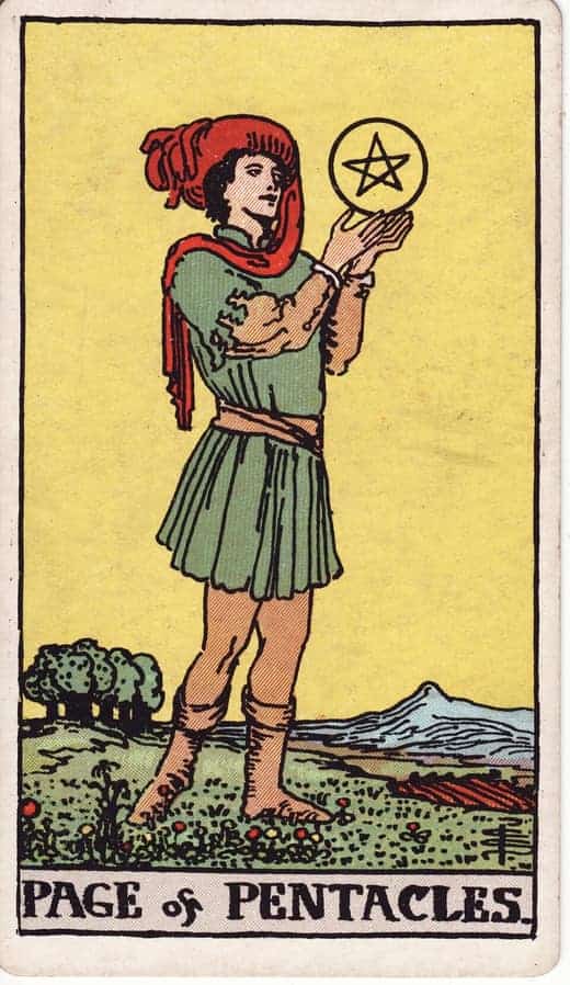펜타클 시종 (Page of Pentacles)