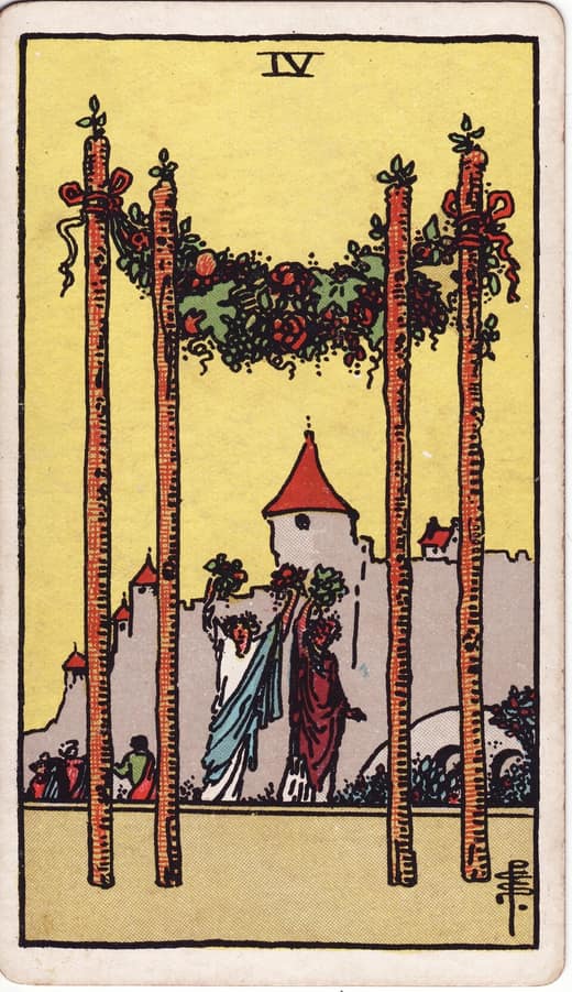 완드 4 (Four of Wands)