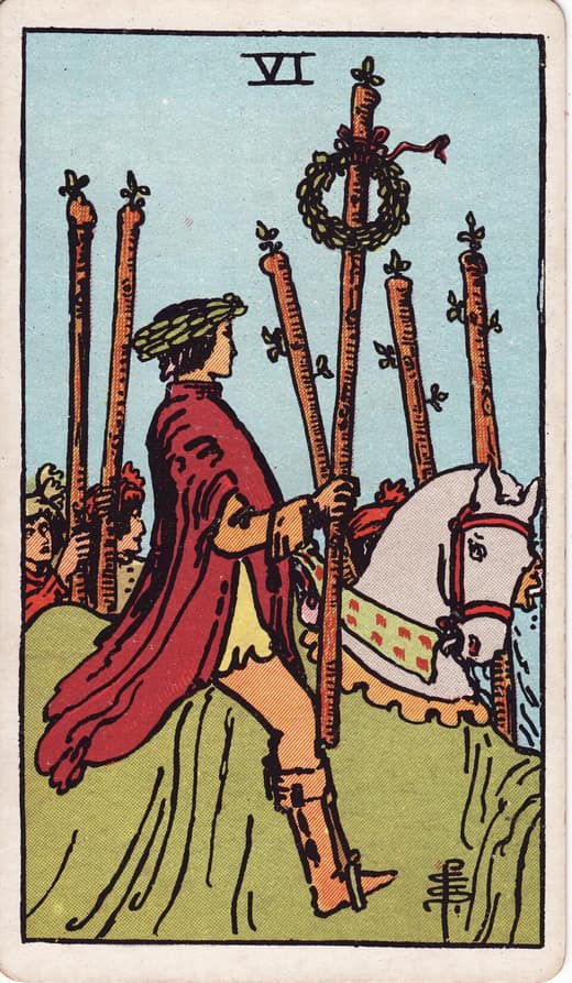 완드 6 (Six of Wands)