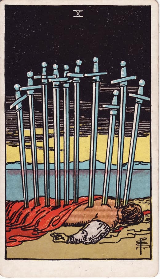 소드 10 (Ten of Swords)