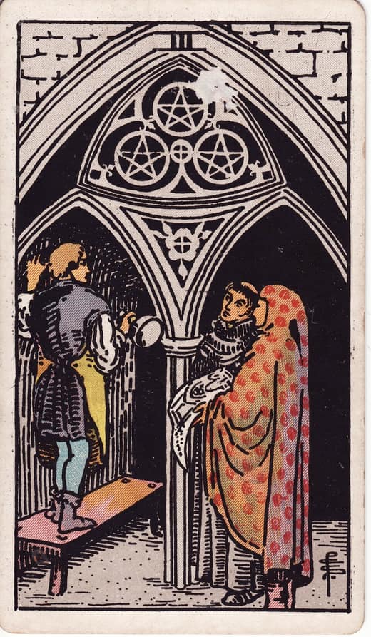 펜타클 3 (Three of Pentacles)