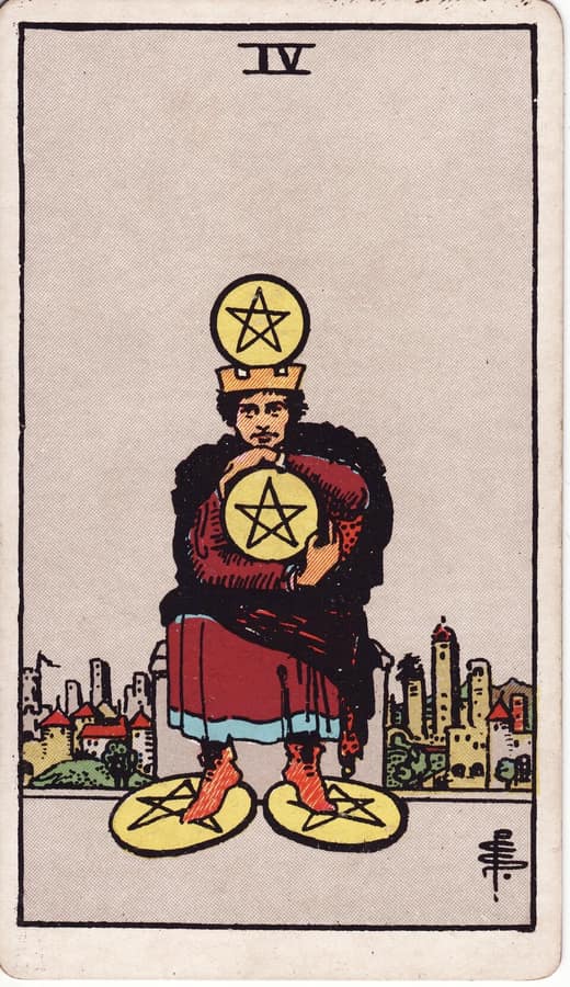 펜타클 4 (Four of Pentacles)