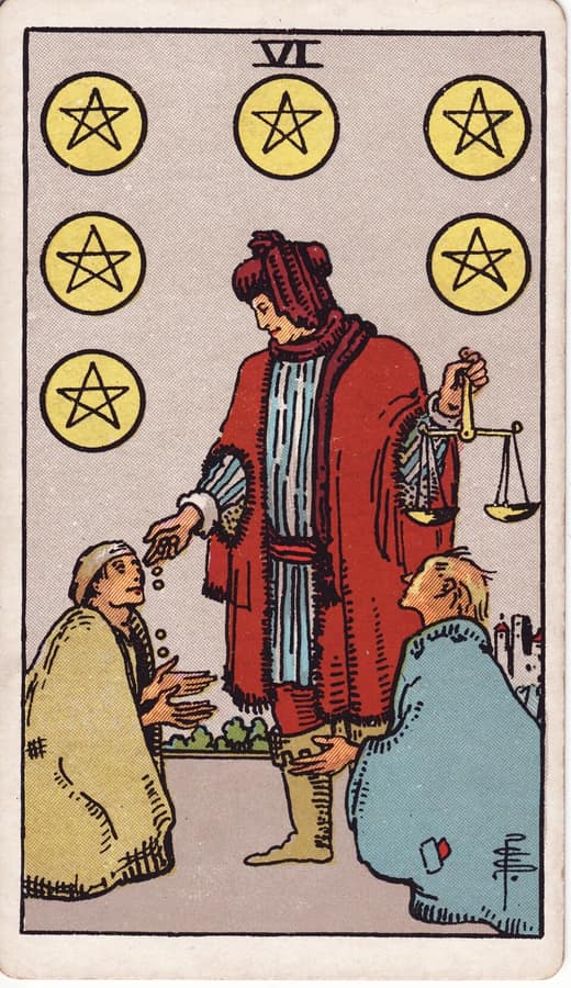 펜타클 6 (Six of Pentacles)
