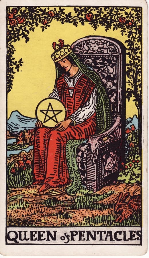 펜타클 여왕 (Queen of Pentacles)